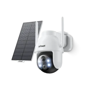 Cámara de vigilancia solar ieGeek ZY-C2 blanca para exterior