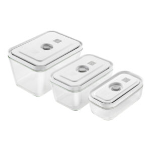 ZWILLING Fresh & Save – Set de 3 recipientes de vidrio S/M/L para conservación de alimentos